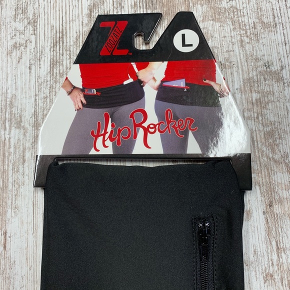 NWT ZooZatz black on black zip Hip Rocker belt - Picture 3 of 8